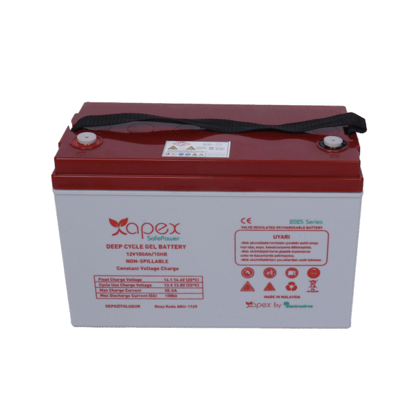 Apex Safepower 12 Volt 100 Amper Jel Akü