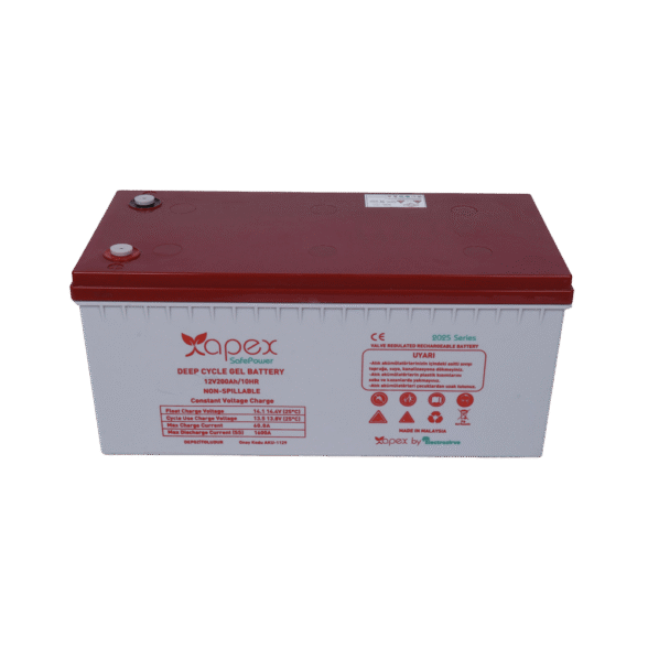 Apex Safepower 12 Volt 200 Amper Jel Akü