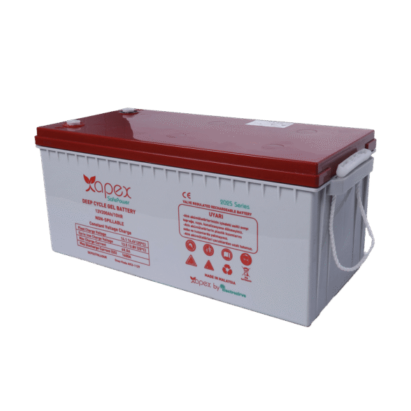 Apex Safepower 12 Volt 200 Amper Jel Akü