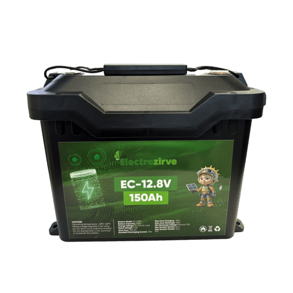 Electrozirve 12.8V 150Ah Lityum LiFePO4 Batarya