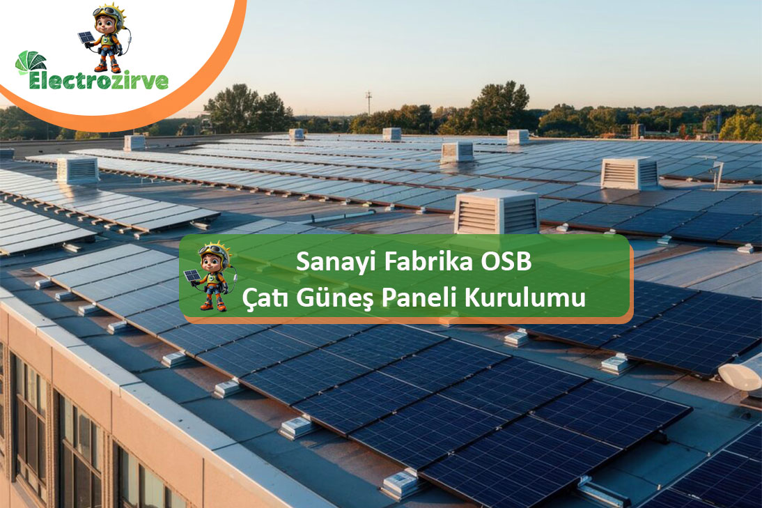 fabrika çatı güneş paneli kurulumu hizmeti