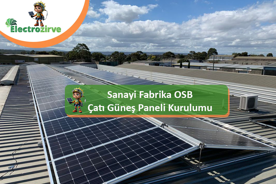 sanayi tesisi güneş enerjisi kurulumu