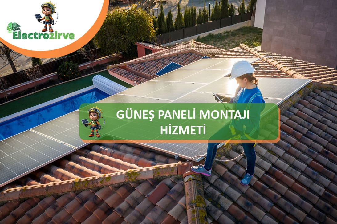 güneş paneli çatı montajı hizmeti kurulumu